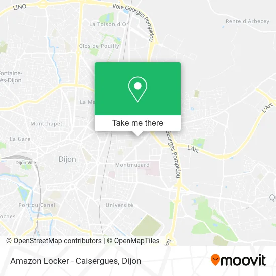 Amazon Locker - Caisergues map