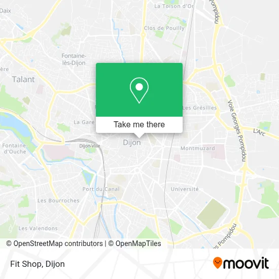 Fit Shop map