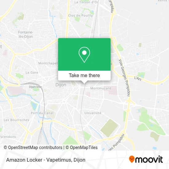 Amazon Locker - Vapetimus map