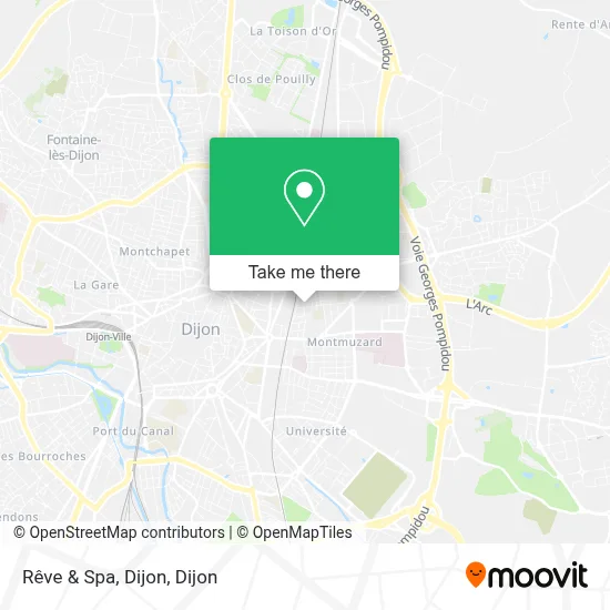 Rêve & Spa, Dijon map