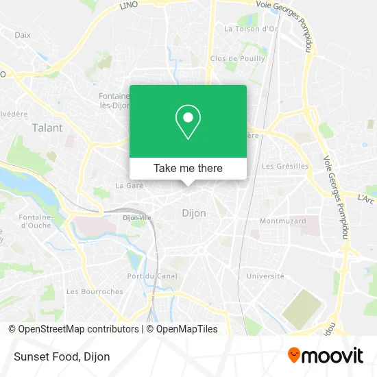 Sunset Food map