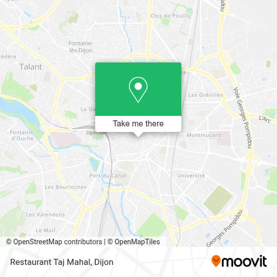 Restaurant Taj Mahal map