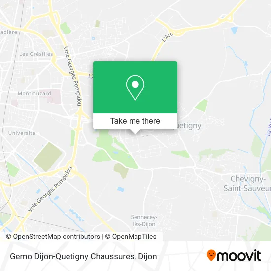 Gemo Dijon-Quetigny Chaussures map