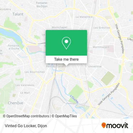 Vinted Go Locker map