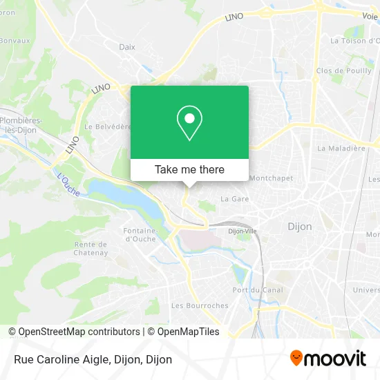 Rue Caroline Aigle, Dijon map