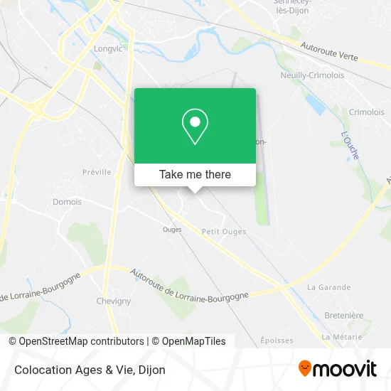 Colocation Ages & Vie map