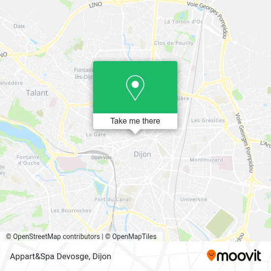 Appart&Spa Devosge map