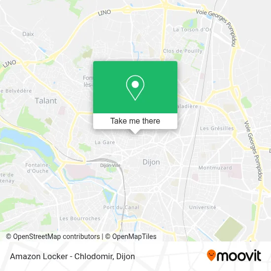 Amazon Locker - Chlodomir map