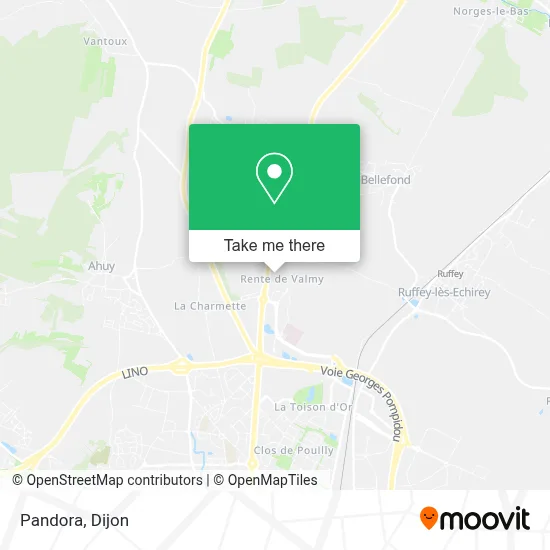 Pandora map