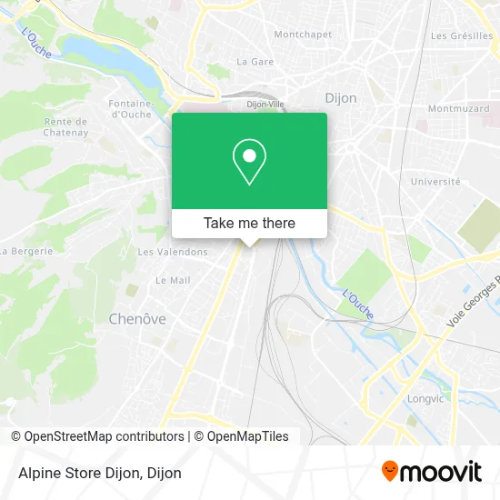 Alpine Store Dijon map