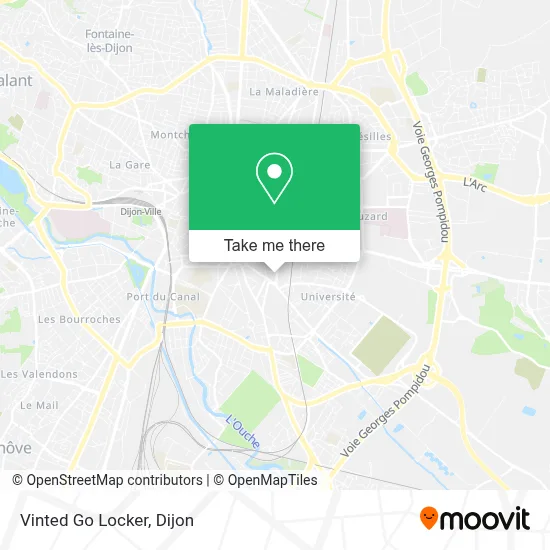 Vinted Go Locker map