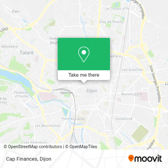 Cap Finances map