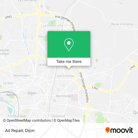 Ad Repair map