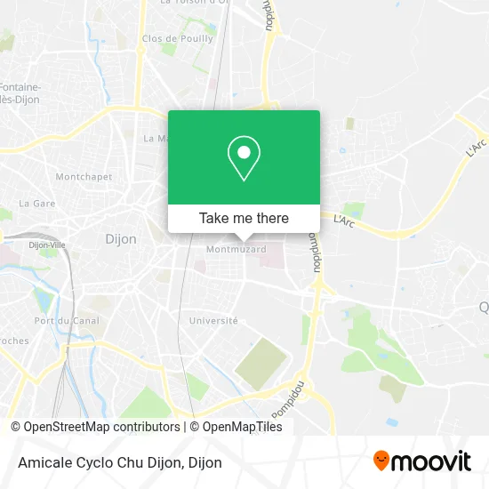 Amicale Cyclo Chu Dijon map