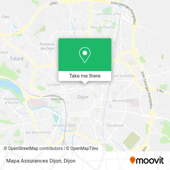 Mapa Assurances Dijon map