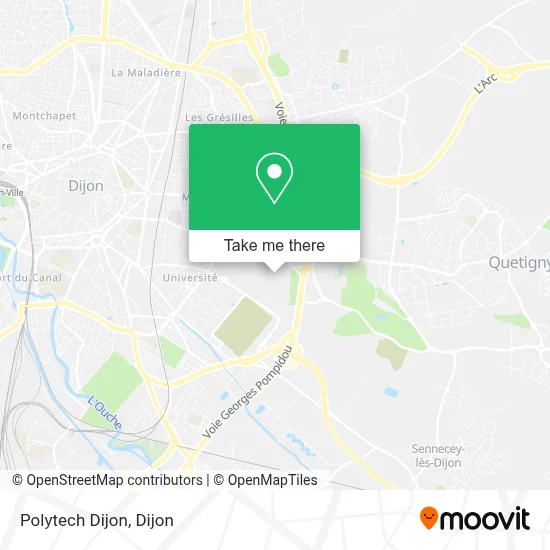 Polytech Dijon map