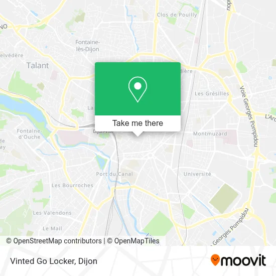 Vinted Go Locker map