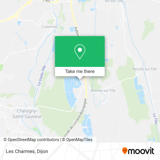 Les Charmes map