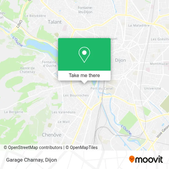 Garage Charnay map