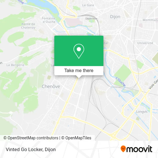 Vinted Go Locker map