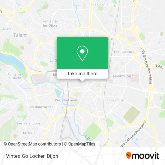 Vinted Go Locker map