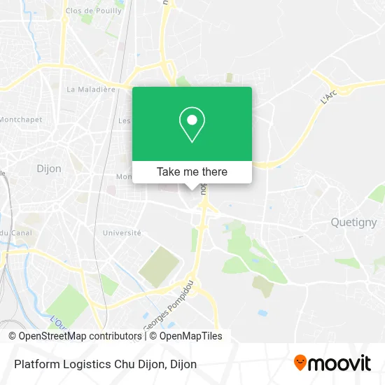Platform Logistics Chu Dijon map