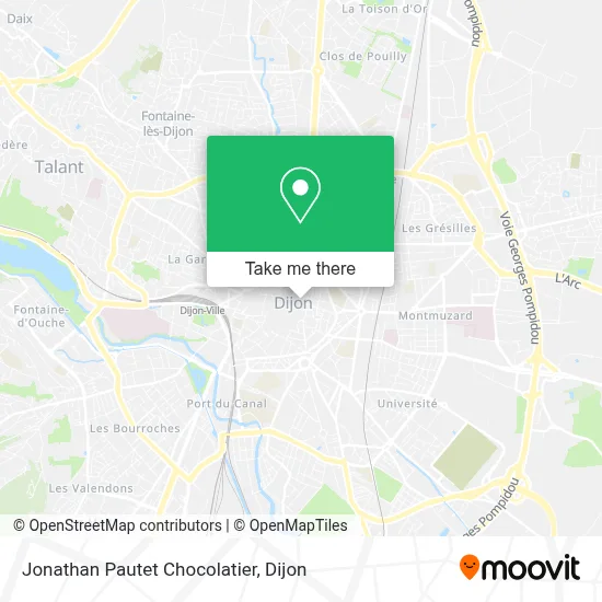 Jonathan Pautet Chocolatier map