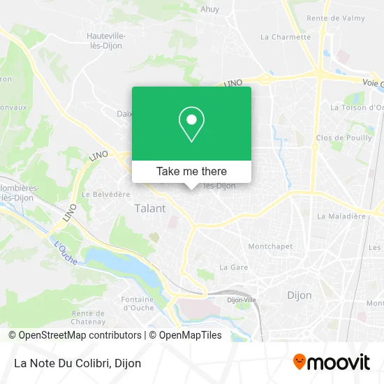 La Note Du Colibri map