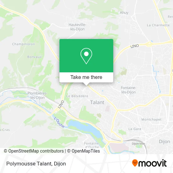 Polymousse Talant map