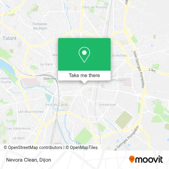 Nevora Clean map