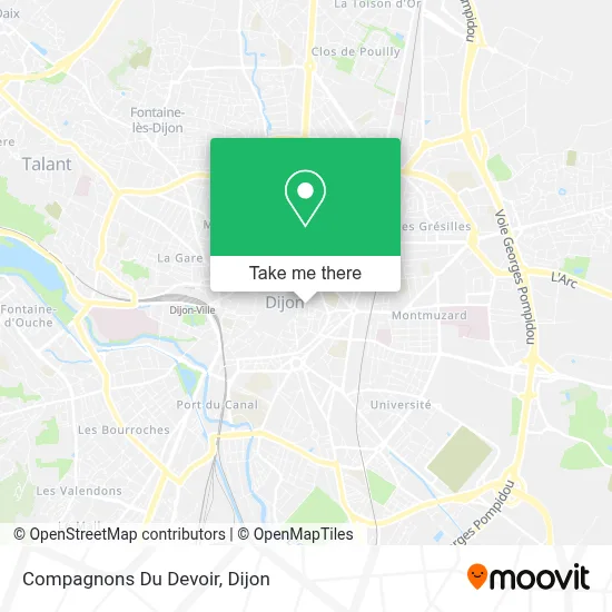 Compagnons Du Devoir map