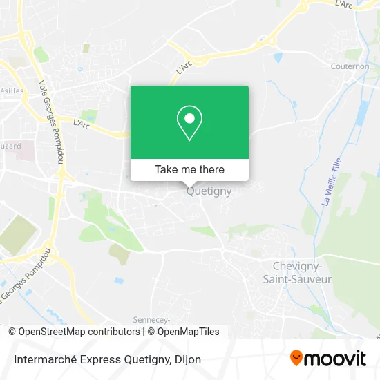 Intermarché Express Quetigny map