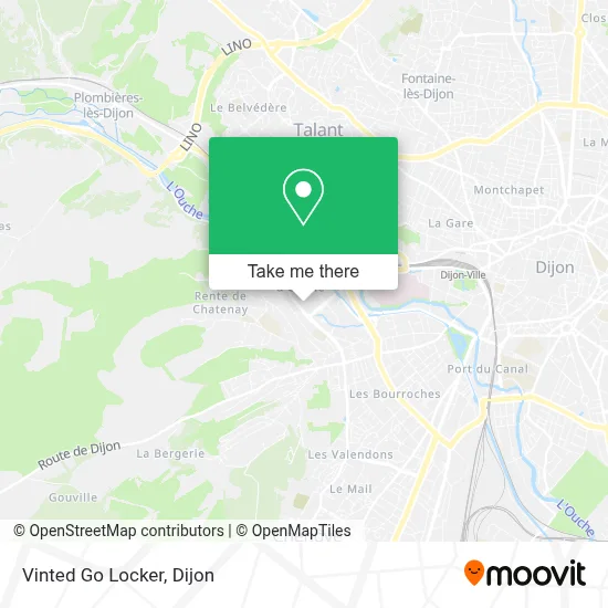 Vinted Go Locker map