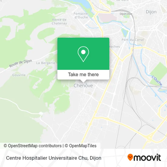 Centre Hospitalier Universitaire Chu map