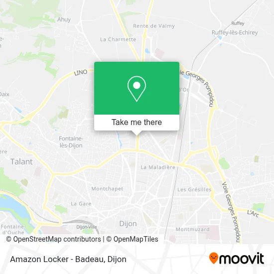 Amazon Locker - Badeau map