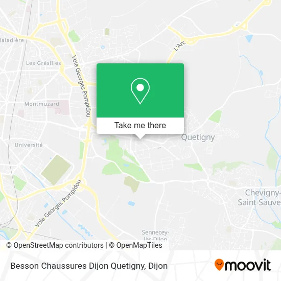 Besson Chaussures Dijon Quetigny map