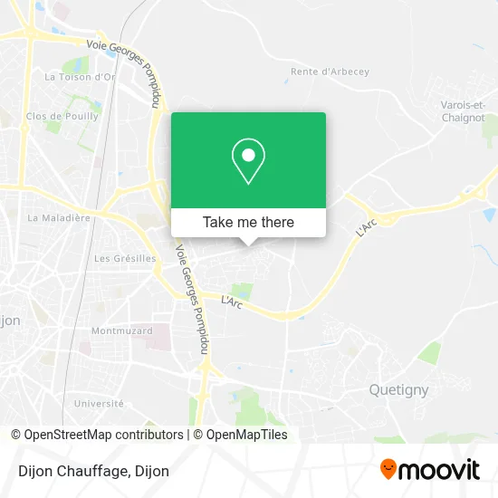 Dijon Chauffage map