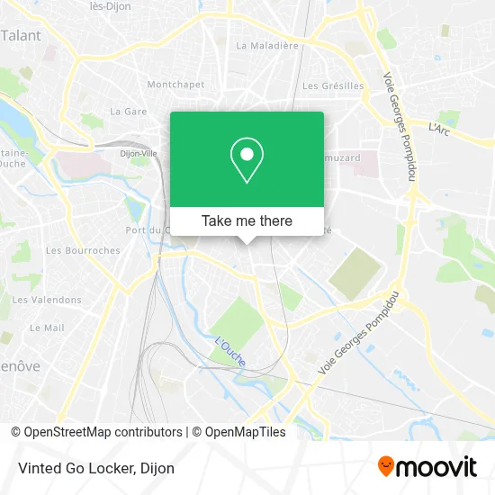 Vinted Go Locker map