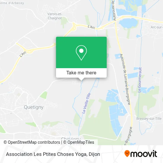 Association Les Ptites Choses Yoga map
