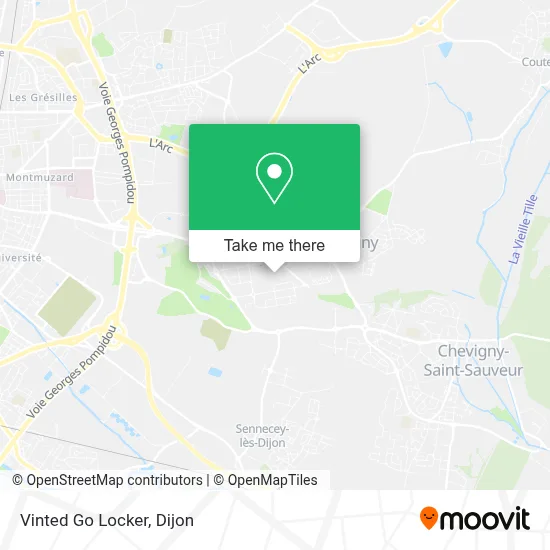 Vinted Go Locker map