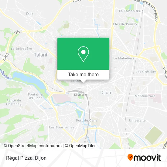 Régal Pizza map