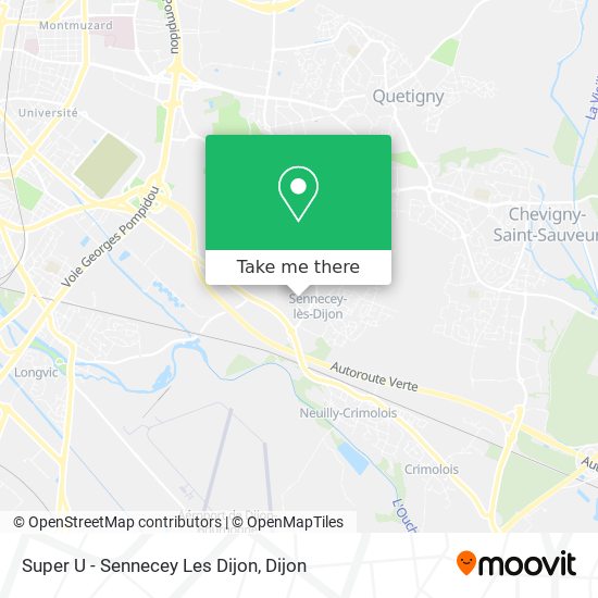 Super U - Sennecey Les Dijon map