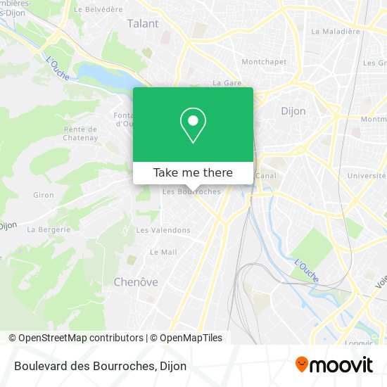 Mapa Boulevard des Bourroches