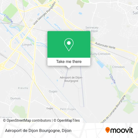 Aéroport de Dijon Bourgogne map
