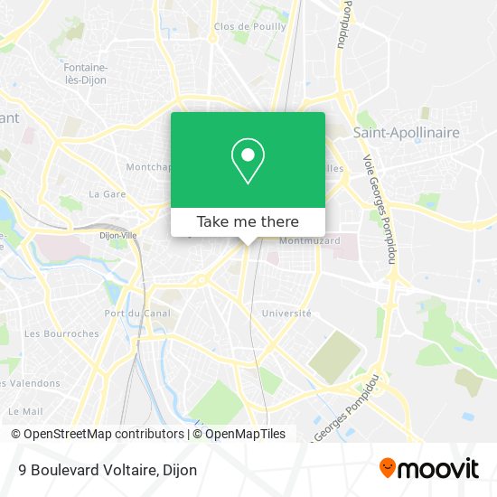 Mapa 9 Boulevard Voltaire