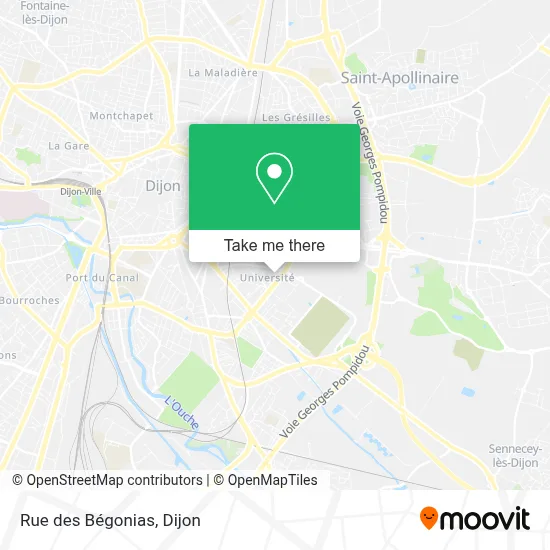 Rue des Bégonias map
