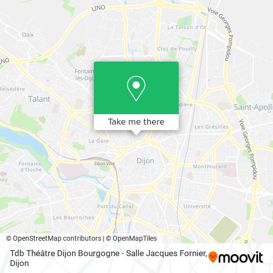 Tdb Théâtre Dijon Bourgogne - Salle Jacques Fornier map