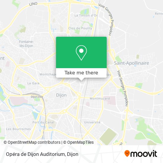 Mapa Opéra de Dijon Auditorium