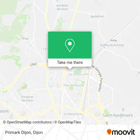 Primark Dijon map