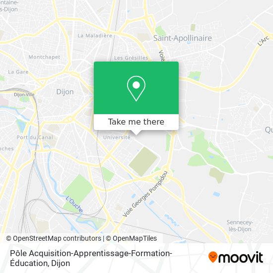 Mapa Pôle Acquisition-Apprentissage-Formation-Éducation